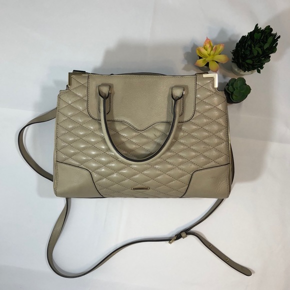 Rebecca Minkoff Handbags - •REBECCA MINKOFF• CREAM QUILTED AMOROUS HANDBAG